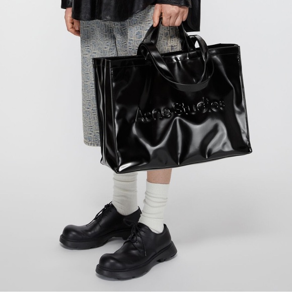 Acne Studios logo Shoulder Tote Bag - Picture 1 of 8